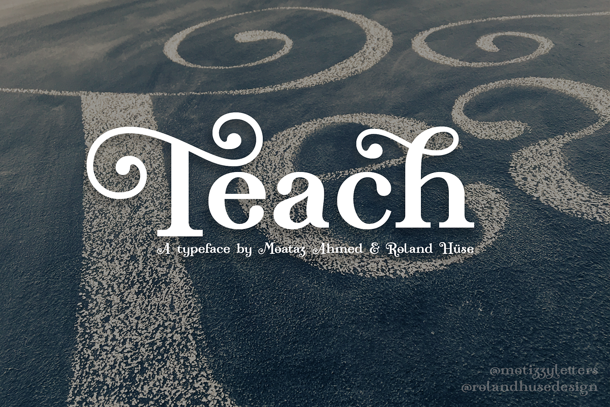 Teach, a Serif Font by Roland Huse Design (Photo 1 of 3)