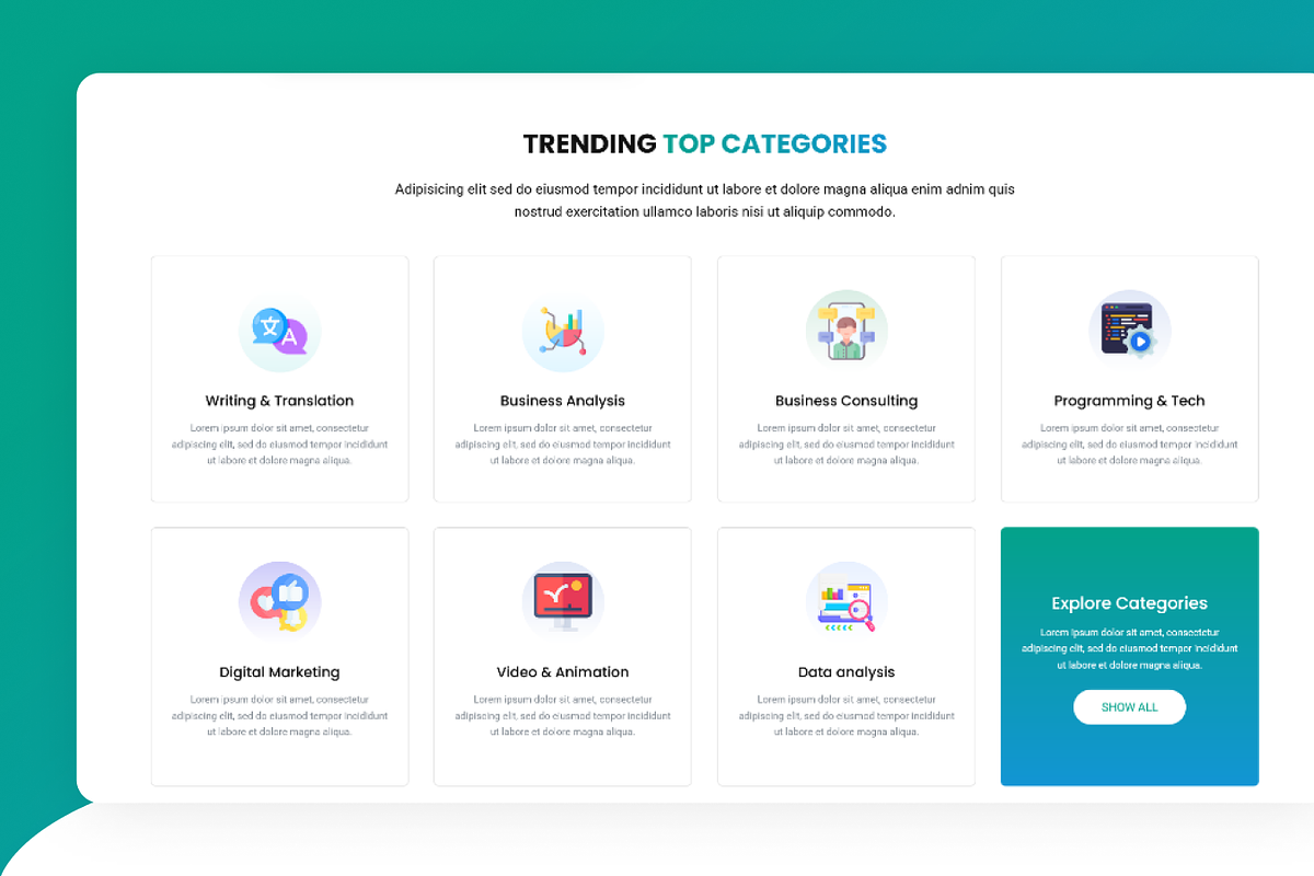 Novalance - Freelancer Marketplace, a HTML Template by Phenix Themes (Photo 12 of 13)
