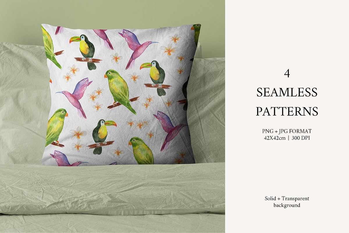 Tropical Elegance. Watercolors, a Decorative Illustration by Liliia Polos Illustration (Photo 11 of 12)