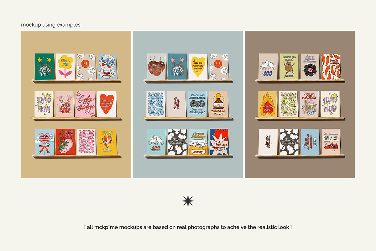 A5/A6/B6/5x7 greeting card mockup, a Packaging Mockup by MCKP*ME (Photo 3 of 5)