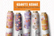 Groovy Ghost set, a Pattern Graphic by Poppymoondesign (Thumbnail 6 of 7)