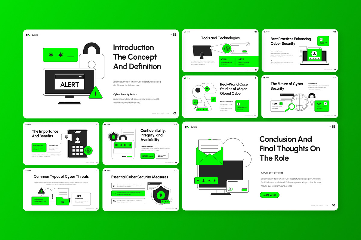 Cyber Security Infographic PPT, a Presentation Template by Antstheme (Photo 3 of 4)