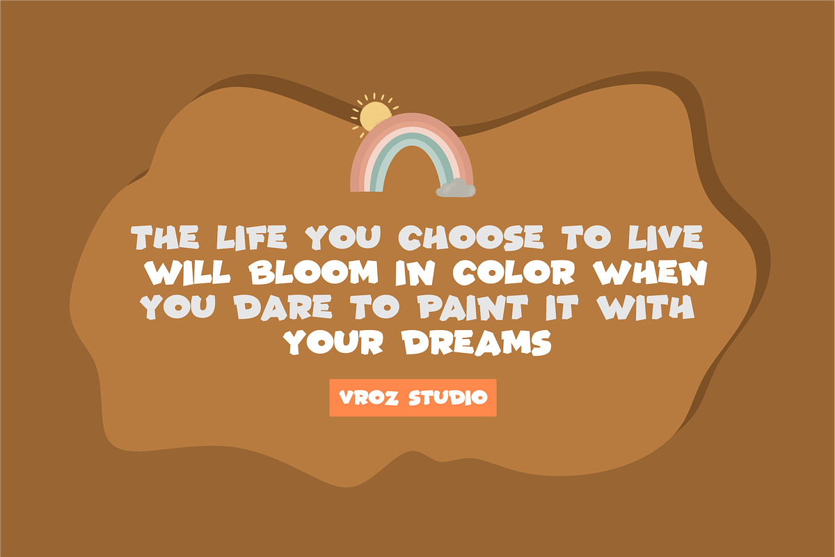 SUPER FUNKY - Bold Playful Display, a Font by Vroz Studio (Photo 3 of 6)