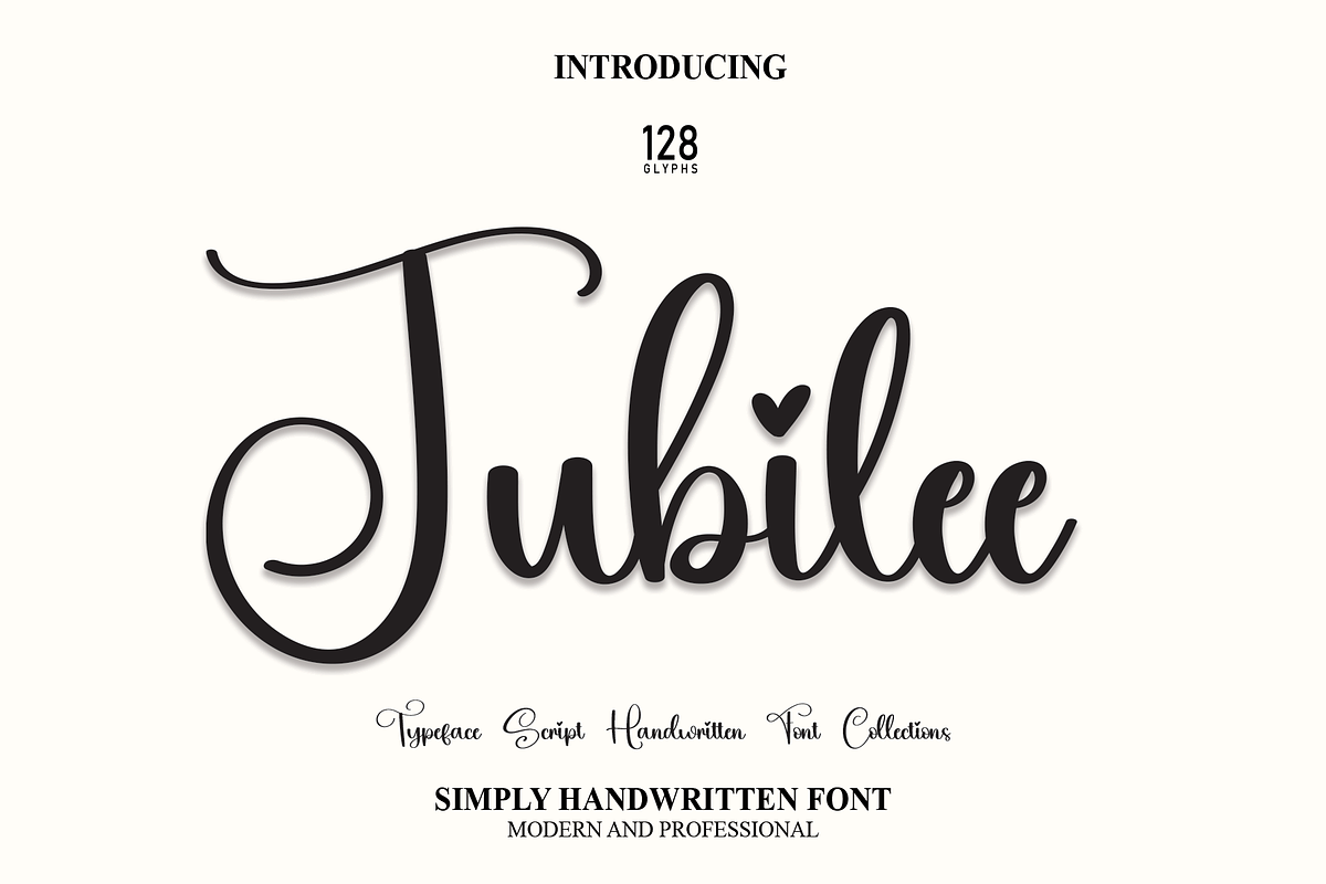 Jubilee | Script Font, a Script Font by Scratchones (Photo 1 of 8)