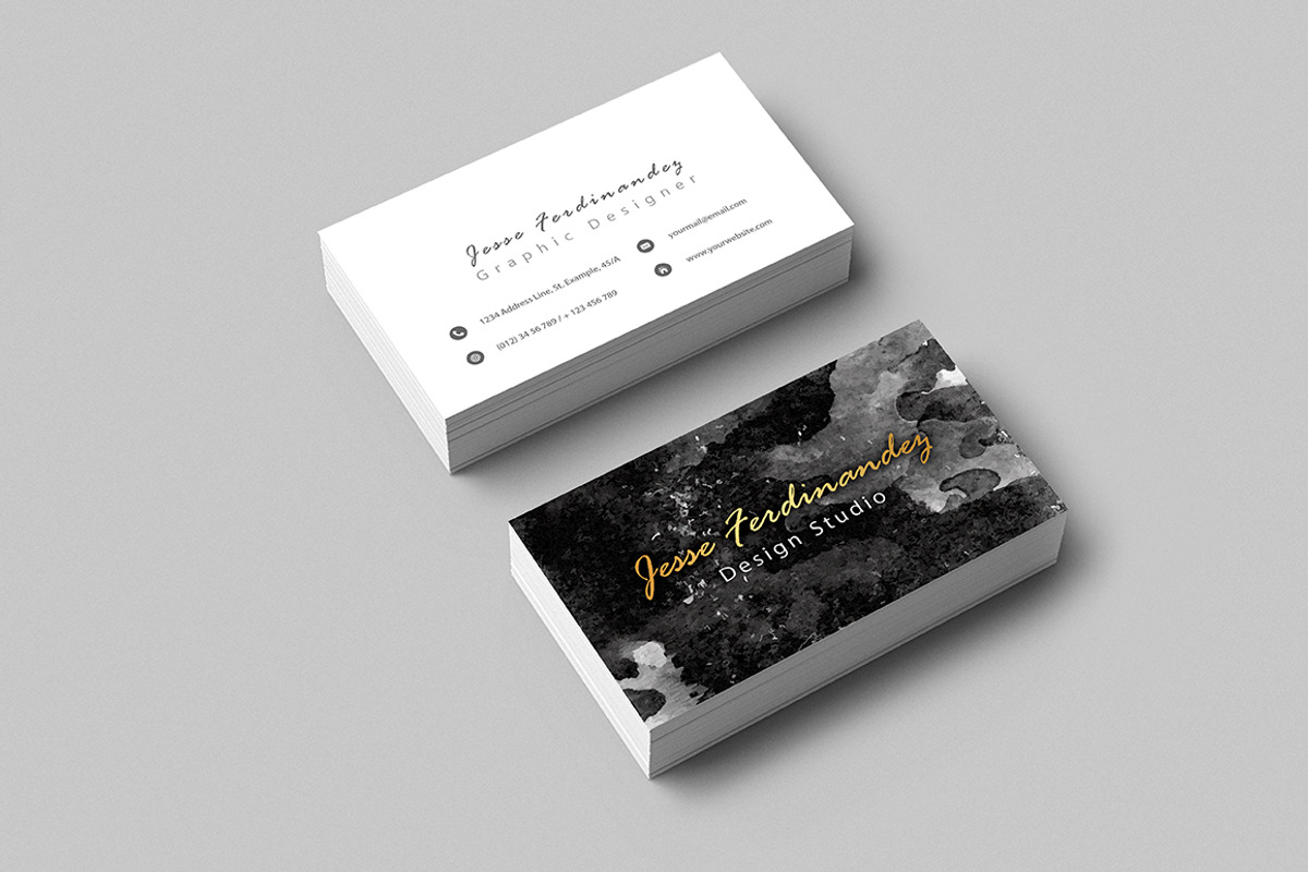 Artistic Business card Template-003, a Business Card Template by M6 Gallery (Photo 3 of 4)