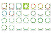 Watercolor wreaths and frames, an Illustration by Evgeniia Zagreeva (Thumbnail 2 of 3)