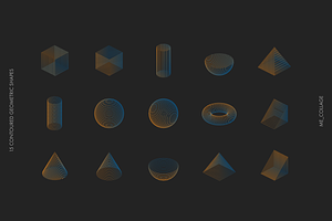 Contoured Vector Geometric Shapes