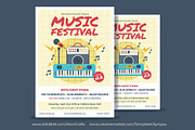 3 Music Event Flyers, a Flyer Template by Marco Zenki (Thumbnail 2 of 5)