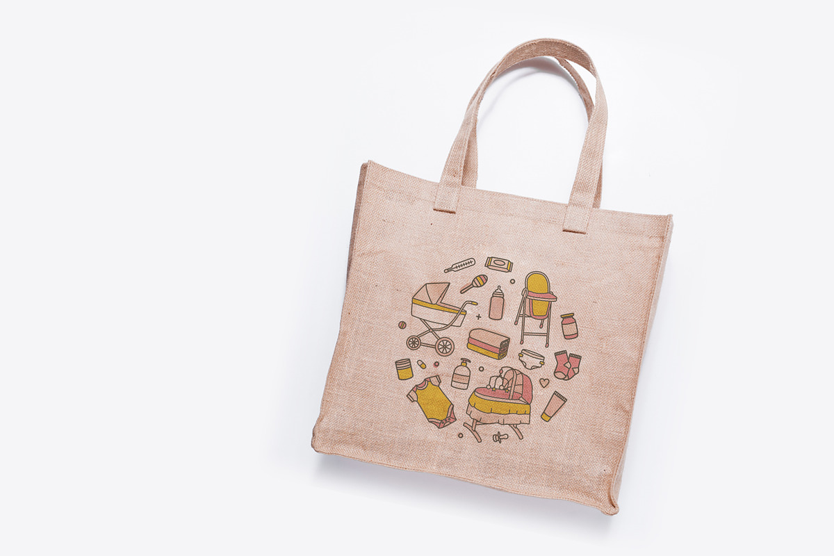 Newborn baby care products, tools, a Healthcare Illustration by Good Studio (Photo 11 of 11)