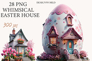Whimsical Easter House clipart, an Illustration by Designworld (Thumbnail 1 of 10)