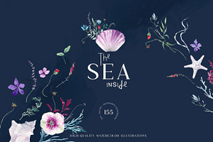 THE SEA INSIDE Watercolor collection