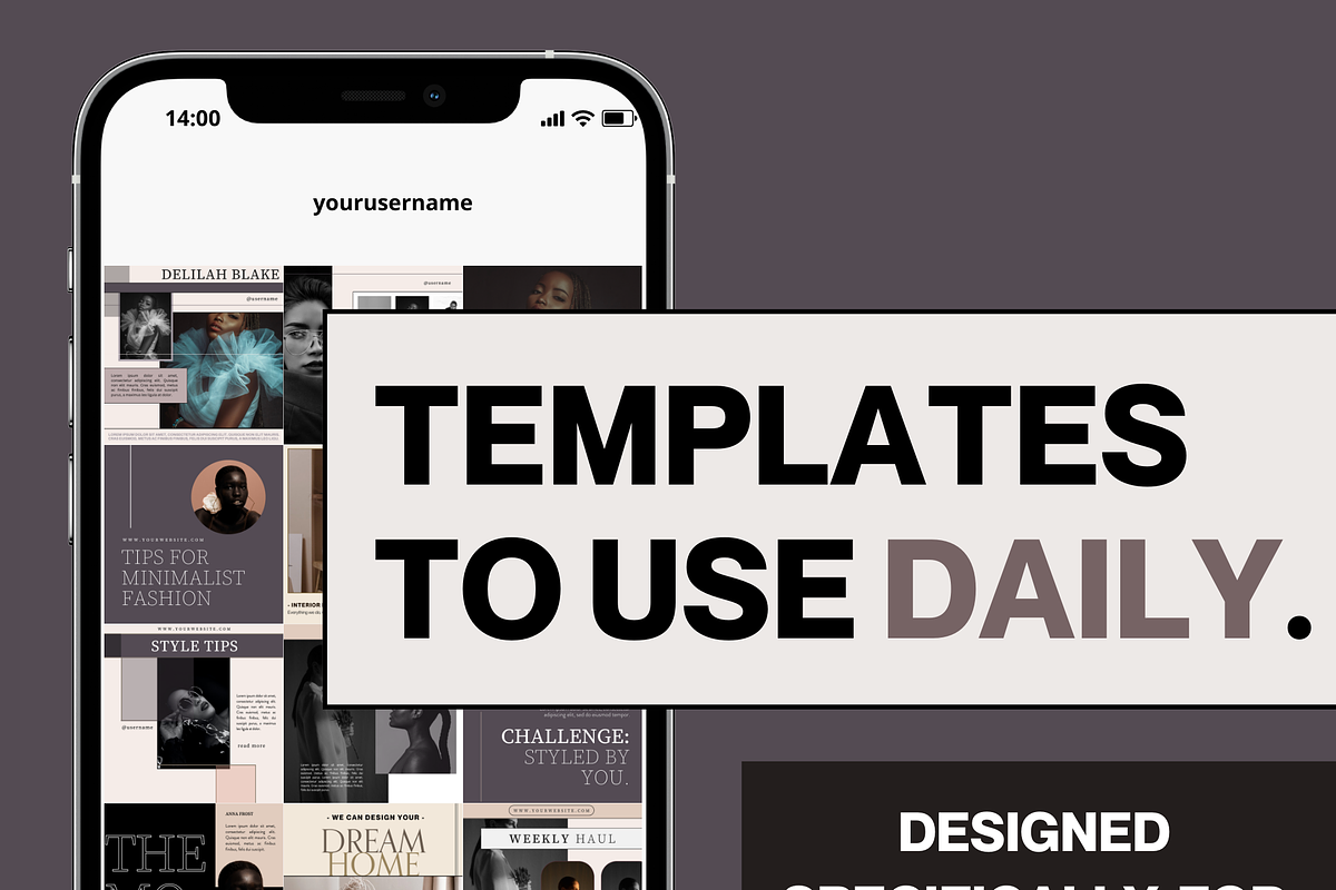 36 Fashion Instagram Templates, a Social Media Template by The Lone Crowd (Photo 6 of 9)