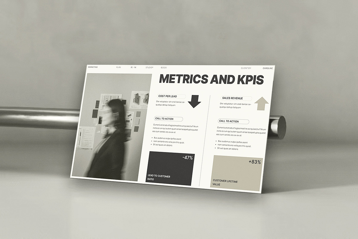Marketing Plan Presentation Template, a Presentation Template by Studio Monova (Photo 5 of 13)