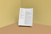 Modern Resume Template, a Resume Template by Cassandra Cappello (Thumbnail 2 of 2)