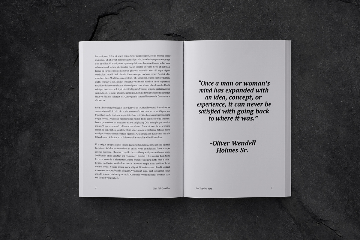 Simple Book Template, a Stationery Template by Meknya (Photo 3 of 3)