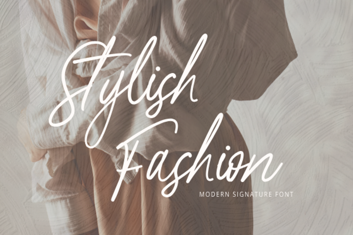 Stylish Fashion, a Handwritten Font by Muwatta Studio (Photo 1 of 7)