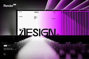 Digital Screen Advertising Mockup, an Advertising Mockup by Renderteam