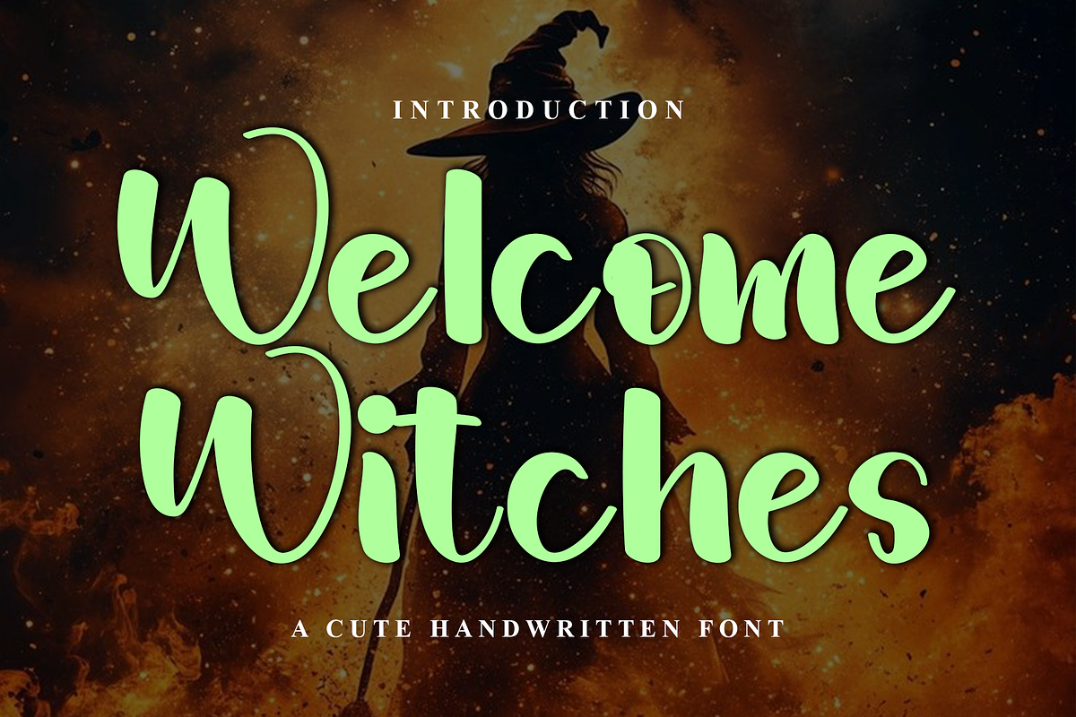 Welcome Witches, a Handwritten Font by InermediaSTUDIO (Photo 1 of 8)