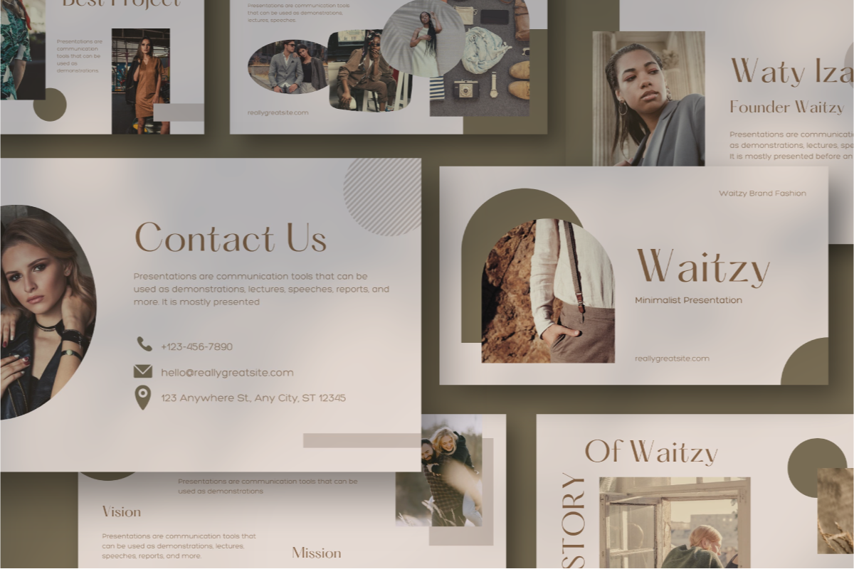Waitzy Brand - Canva Presentation, a Presentation Template by Inkofert (Photo 9 of 9)
