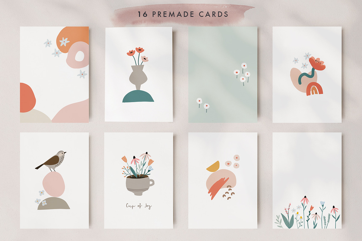 Floral & abstract spring set, an Animal Illustration by Tabita's shop (Photo 10 of 16)