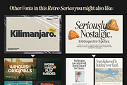 Eighties Comeback Serif (70 fonts), a Serif Font by Nicky Laatz (Thumbnail 47 of 47)