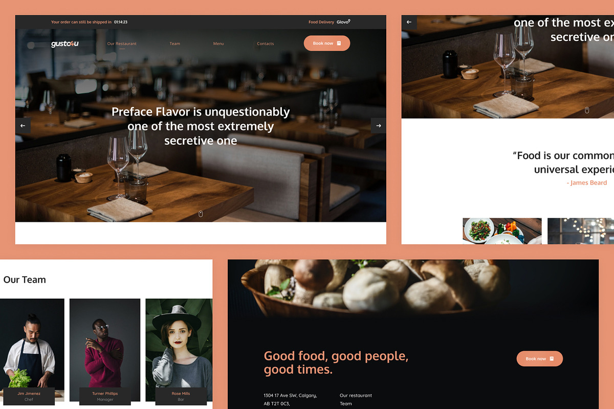 Restaurant Figma UI Template, an UI Kit Template by danielsantinhos (Photo 2 of 8)