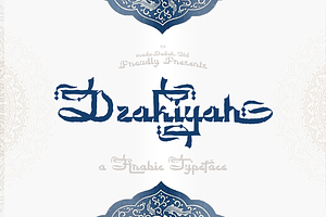 Dzakiyah - Arabic Font