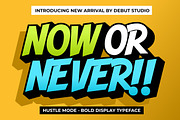 Hustle Mode - Bold Display Typeface, a Sans Serif Font by Debut Studio (Thumbnail 4 of 23)