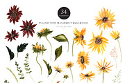 Watercolor flower -Vincent Sunflower, an Illustration by Beigetime (Thumbnail 7 of 13)