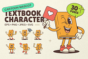 Textbook Cartoon Mascot Character, an Education Illustration by Vasya Kobelev (Thumbnail 1 of 8)