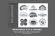 9 Cleaner Service Logos Templates 2, a Branding & Logo Template by Art Design (Thumbnail 5 of 5)