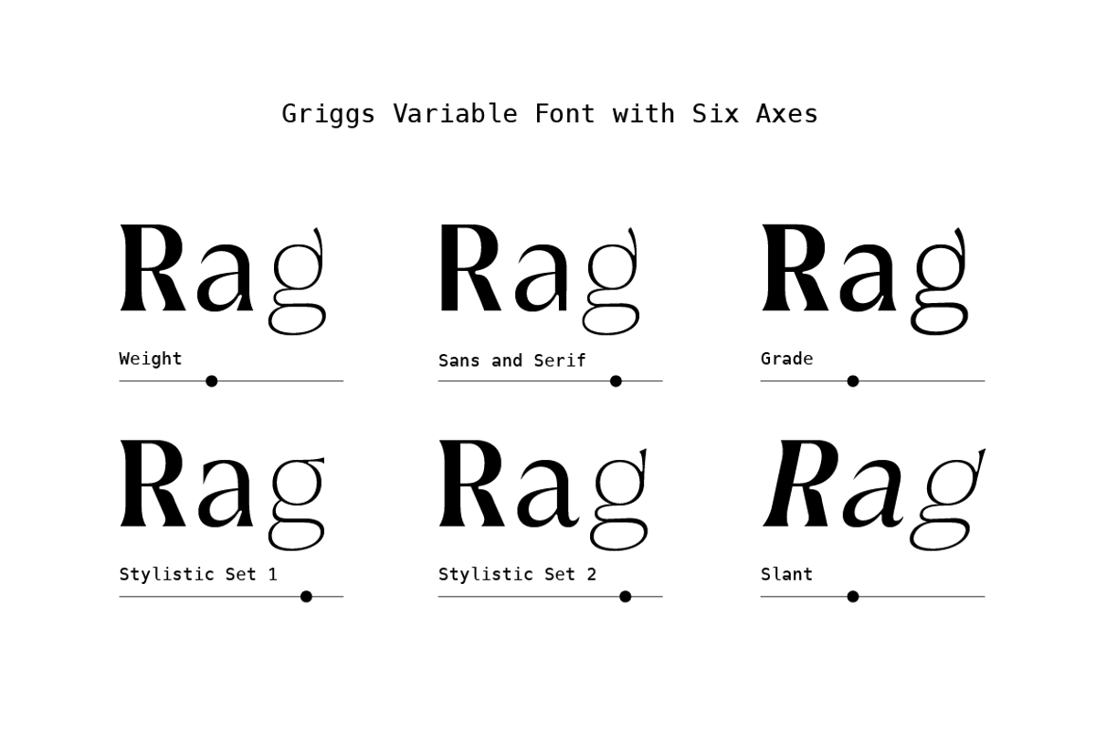 Griggs Variable Typeface, a Serif Font by Seniors (Photo 3 of 10)