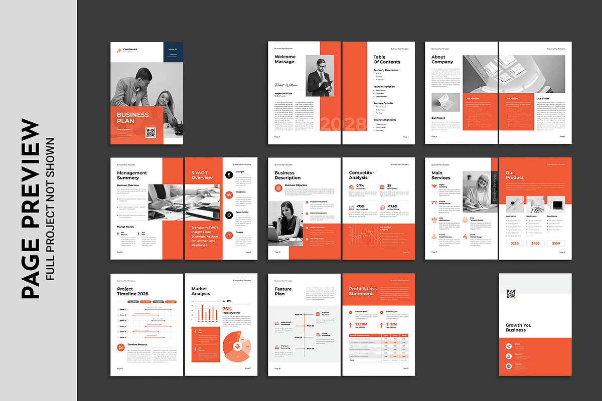 Business Proposal Brochure Template, a Brochure Template by Spark_Creative (Photo 13 of 15)