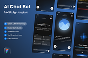 Auralis - Ai Chat Bot Mobile App, a Websites & App Template by SLAB! Design (Thumbnail 1 of 4)