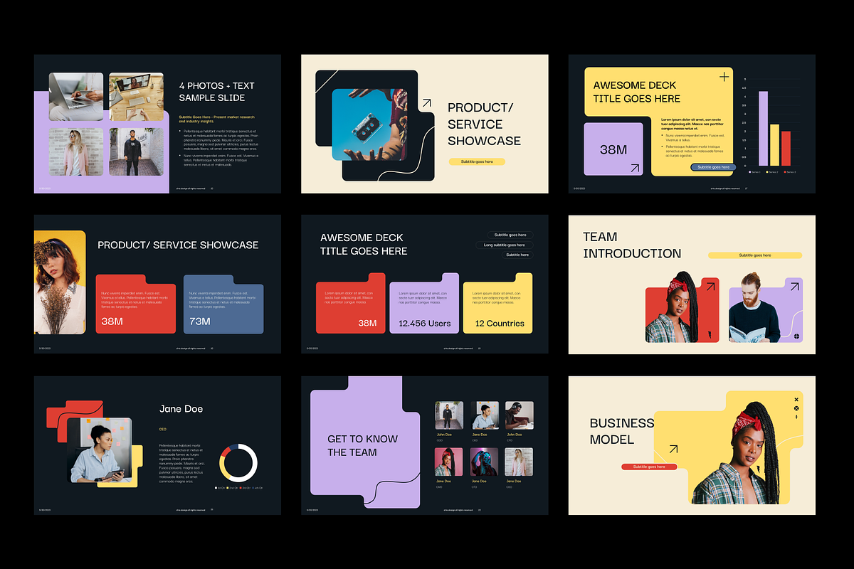Dark Mode Elemental PowerPoint, a Presentation Template by chio.design - Khalay Chio (Photo 5 of 7)