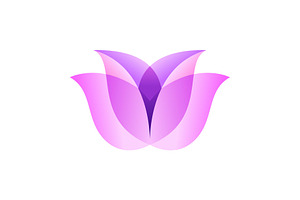 Lotus Lily Tulip Flower Logo, a Branding & Logo Template by Buqancreative