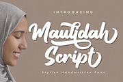 Maulidah Script | A Brush Script, a Script Font by Madatype Studio (Thumbnail 1 of 9)