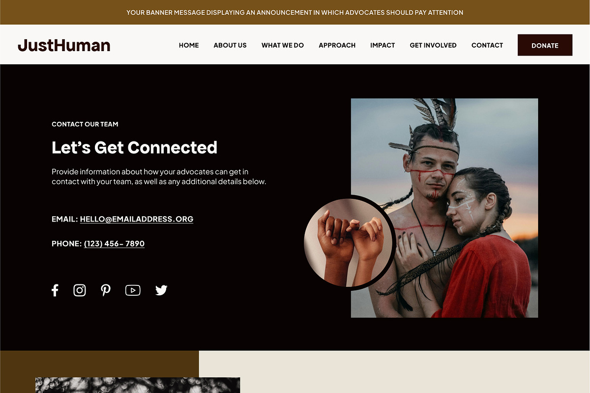 Human Rights Showit Website Template, a WordPress Template by Studio Humankind (Photo 13 of 20)