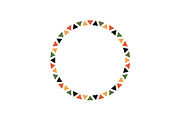 African Mexican Ethnic Motif Frame, a Decorative Illustration by Elena Pimukova (Thumbnail 2 of 7)