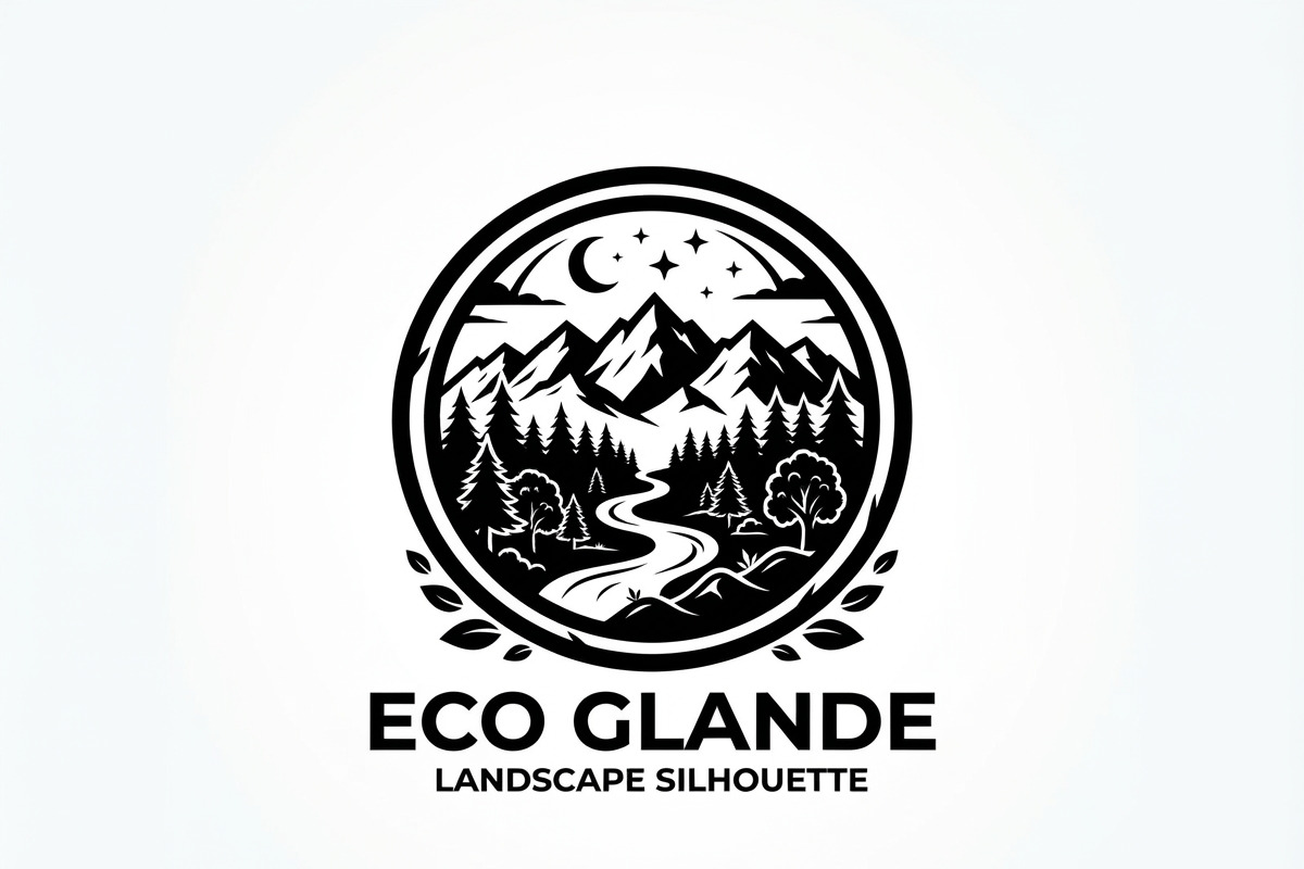 60 Eco Globe Landscape Silhouette, a Technology Illustration by Amazin_art (Photo 7 of 49)