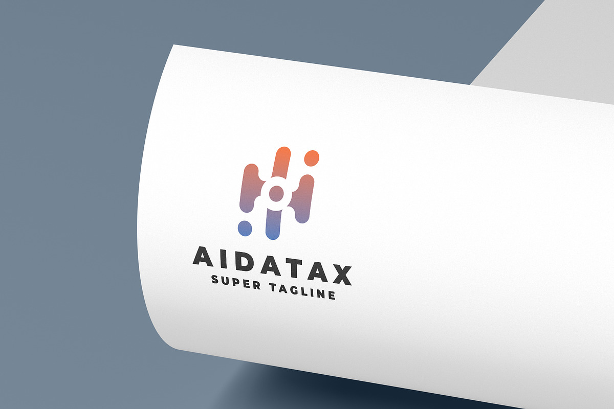 AIDATAX Abstract Data AI Logo, a Branding & Logo Template by Design_Planet (Photo 1 of 2)