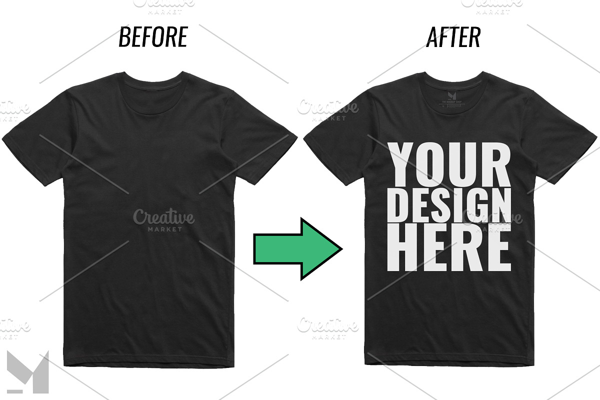 Realistic T-Shirt Mockup, a Shirt Mockup by THE MOCKUP SHOP (Photo 3 of 5)