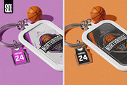 Basketball Keychain Mockup, an Advertising Mockup by SD Mockup (Thumbnail 4 of 5)