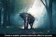Watercolour Photoshop Action, an Action Add-On by Dene Studios (Thumbnail 4 of 14)