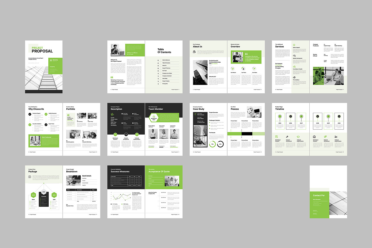 Proposal Template | InDesign + Canva, a Brochure Template by Spark_Creative (Photo 14 of 14)