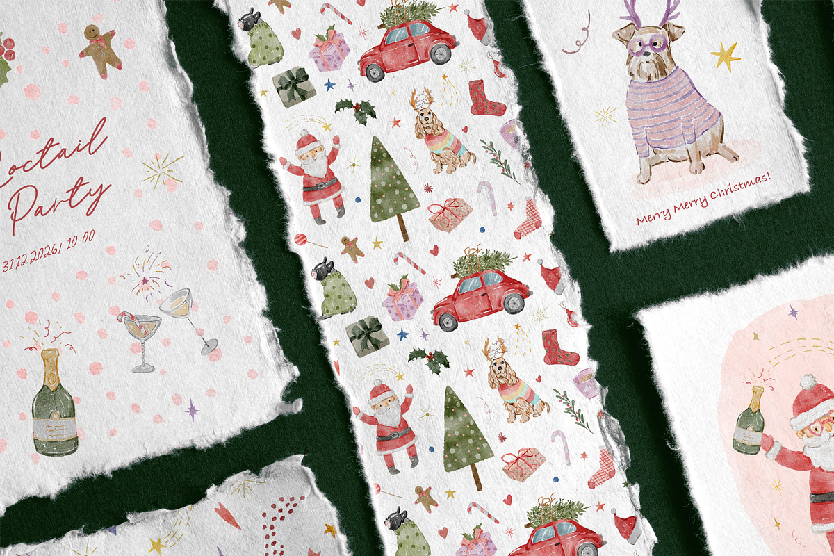 Whimsical Christmas Party, a Seasonal Illustration by Les Frolova (Photo 15 of 17)