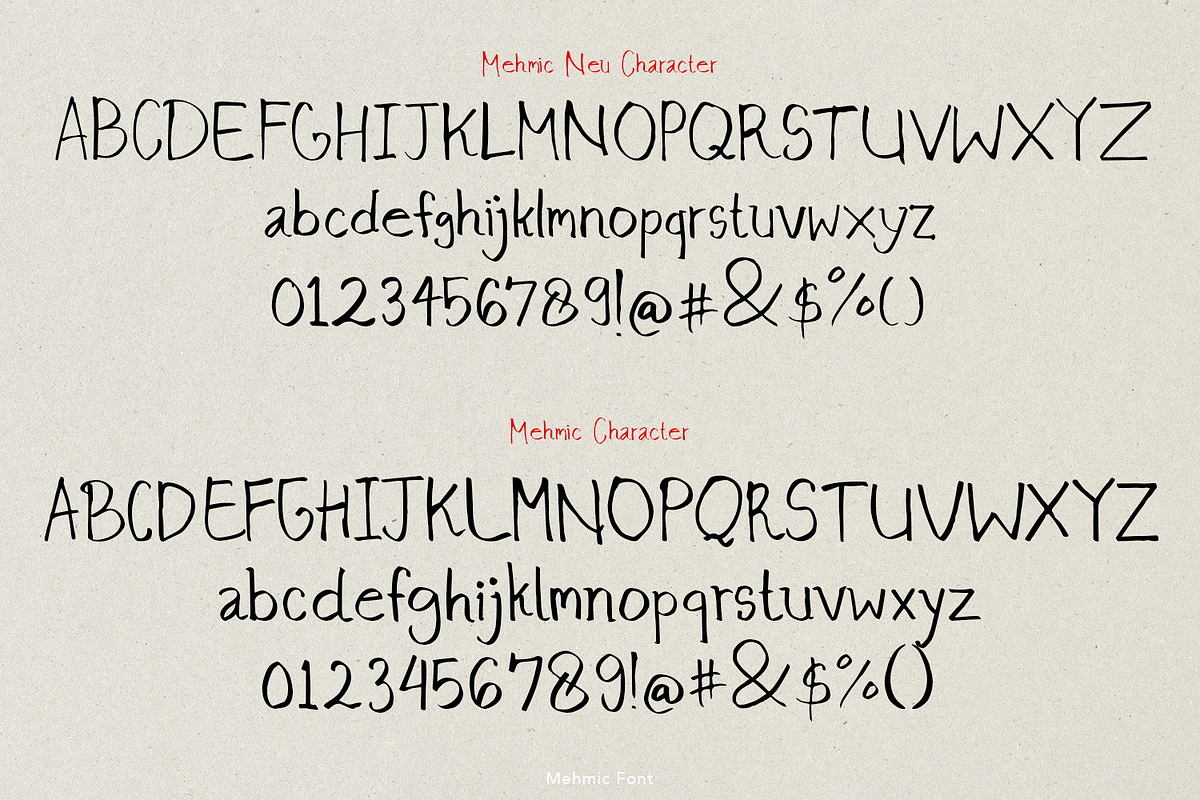 Mehmic Font, a Handwritten Font by madeDeduk (Photo 6 of 10)
