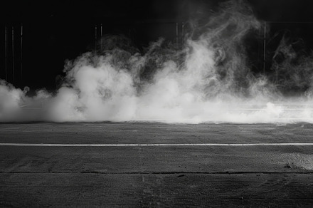 A thick layer of fog envelopes the g, a Photo by Tanuart