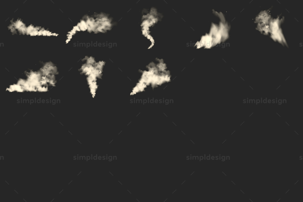28 Dust Cloud Photoshop Brushes, a Brush Add-On by SimplDesign (Photo 3 of 3)