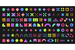 Colorful brutalist shape collection, an Object Illustration by art PVP - market